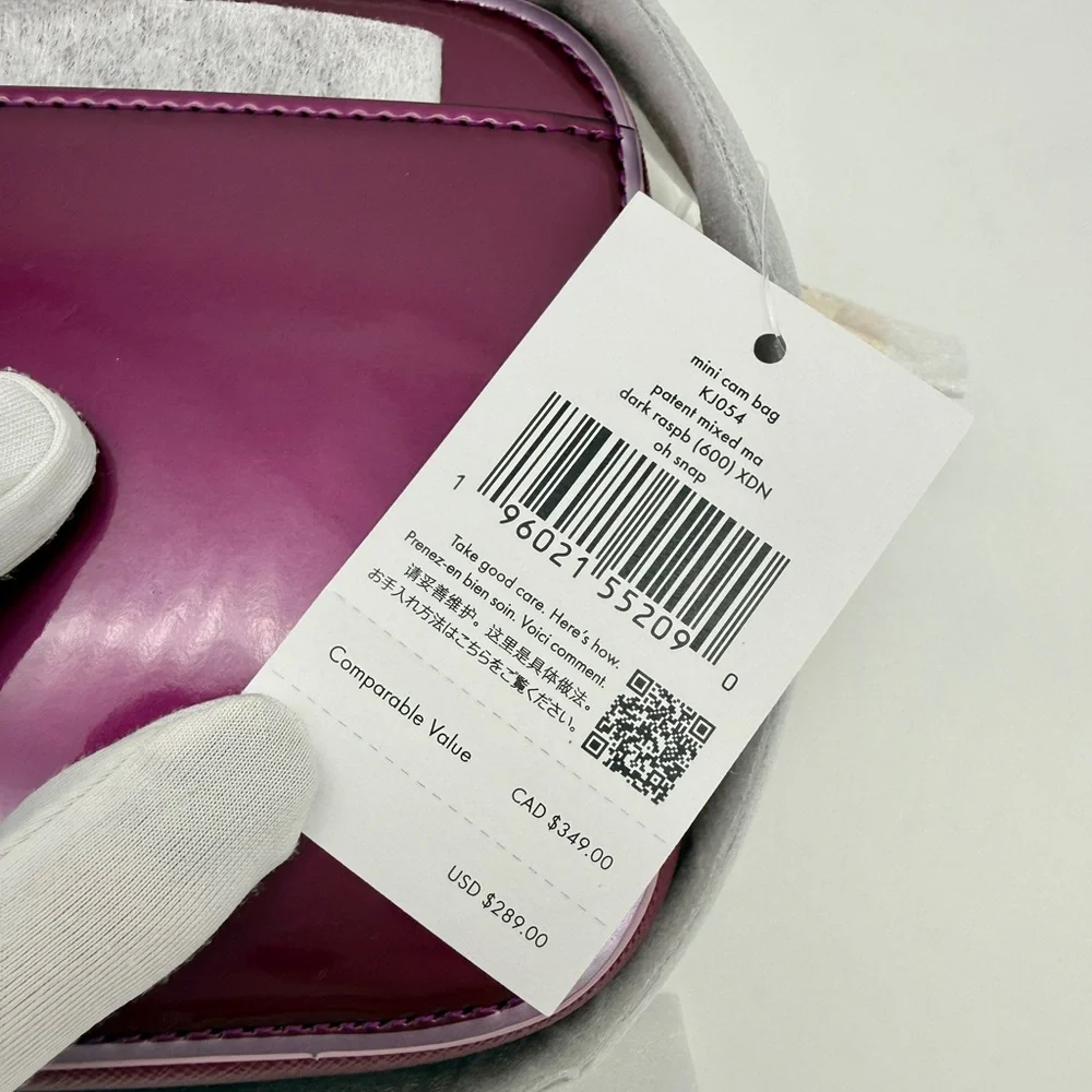 Kate Spade Oh Snap Mini Camera Bag Dark Raspberry
